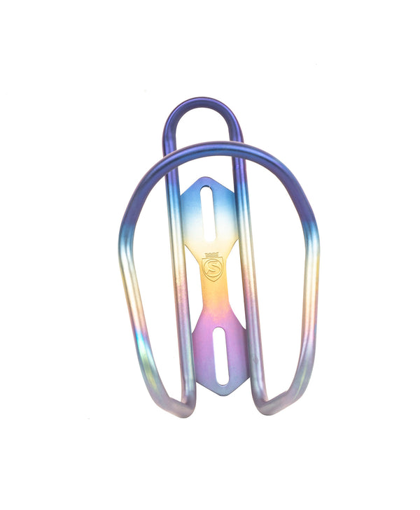 Koszyk tytanowy SILCA SICURO TITANIUM BOTTLE CAGE Rainbow - V2