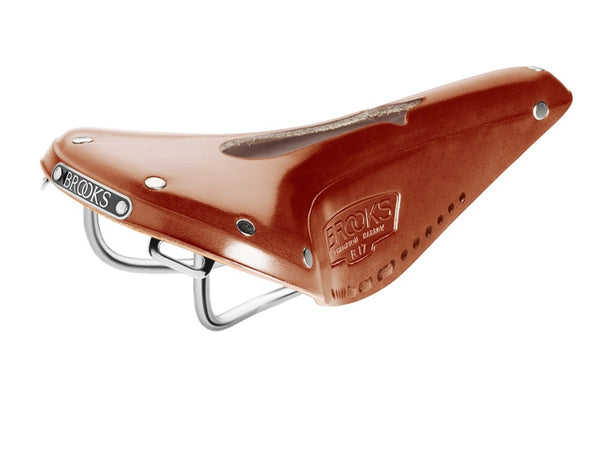 Brooks B17 Narrow Carved Honey